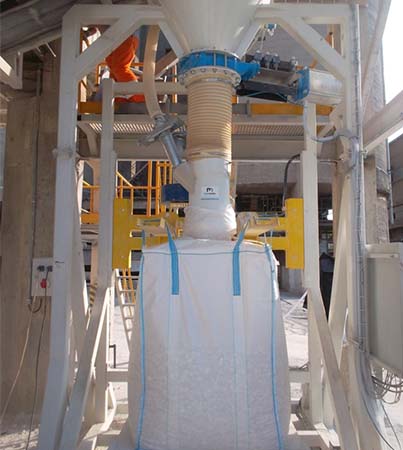 Producción de cemento transferencia neumática
