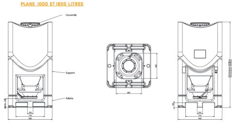 contenedor de almacenamiento de polietileno Palamatic Process