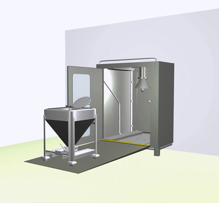 Estación de lavado para contenedores industriales | Palamatic Process