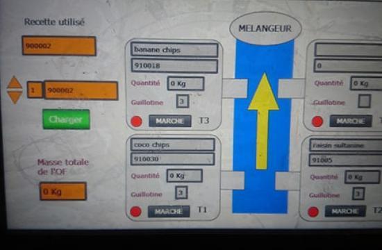 DryBulk-Mix® panel de control