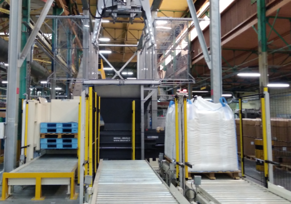 Détail de la pince du JUMBOT 1000 