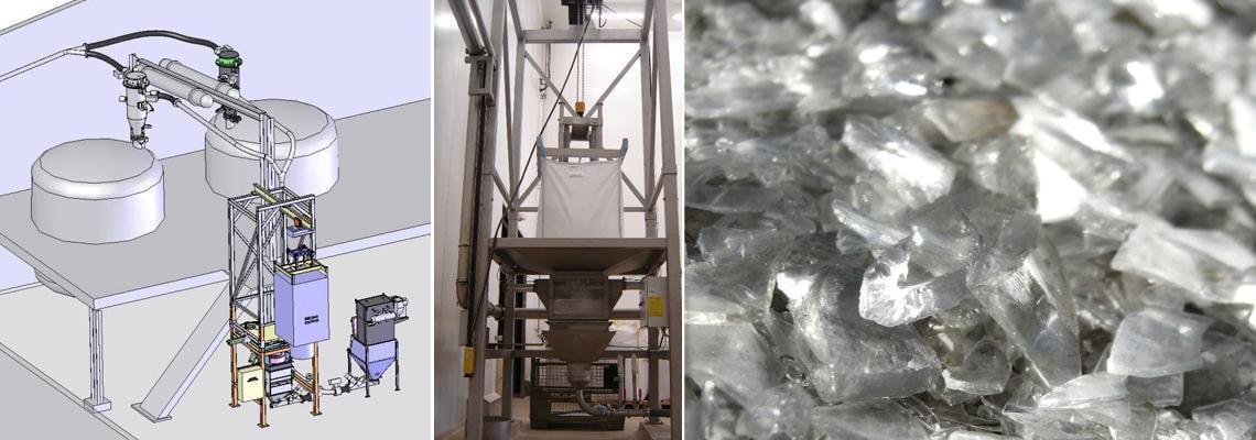 Chargement résines et polymères dans réacteurs chimique sous pression ATEX 20