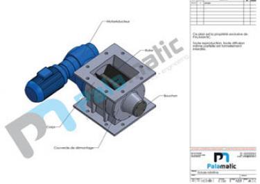 Plan écluse rotative intégrale