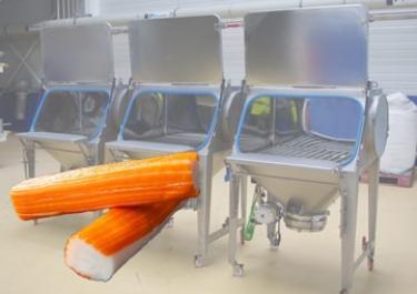 bag-dump-station-surimi-production Bag dump station surimi production