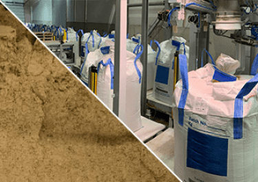 Harina de pescado relleno de big bag