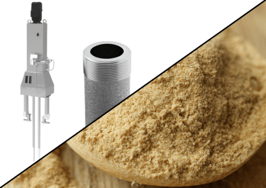 Accesorios para envasado Palamatic Process, filtro CIP de alta eficiencia y dispositivo de desaireación para levaduras deshidratadas en polvo.