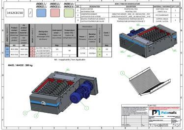 Plano triturador industrial EC50