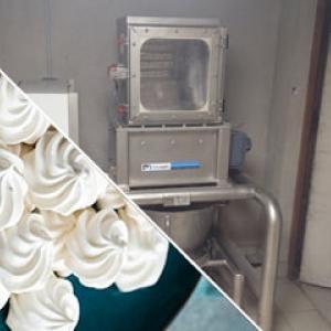 Granulateur tamiseur produit fini meringue