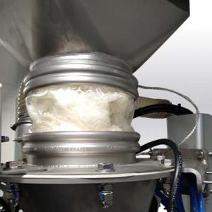 A BFM® fitting sleeve is a flexible connector used to join two pieces of equipment in powder processing systems.
