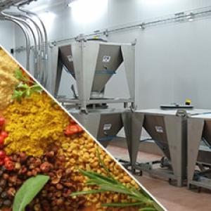 Production line for spices 