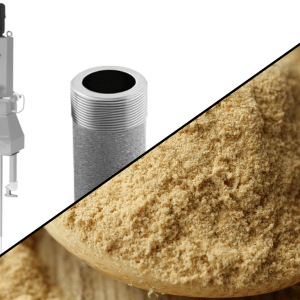 Accesorios para envasado Palamatic Process, filtro CIP de alta eficiencia y dispositivo de desaireación para levaduras deshidratadas en polvo.