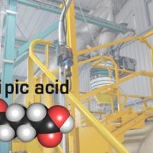 Discharging station for big bags of acid Truck and wagon loading