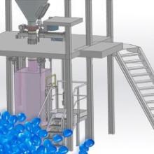 Big bag filling under silo Premix compound packing