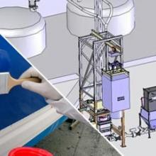 Loading in reactors Resin and gel coat manufacturing