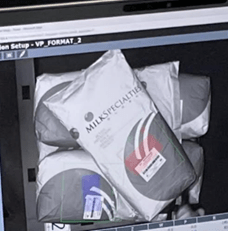 Identificación del logotipo para la orientación específica de una bolsa