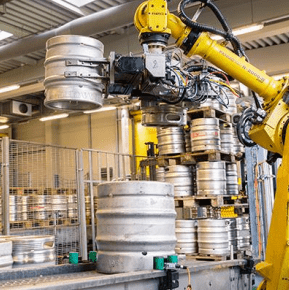 DrumBot 100 en opération de levage