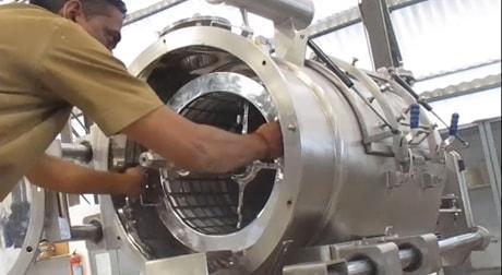Tamis centrifuge démontage rapide